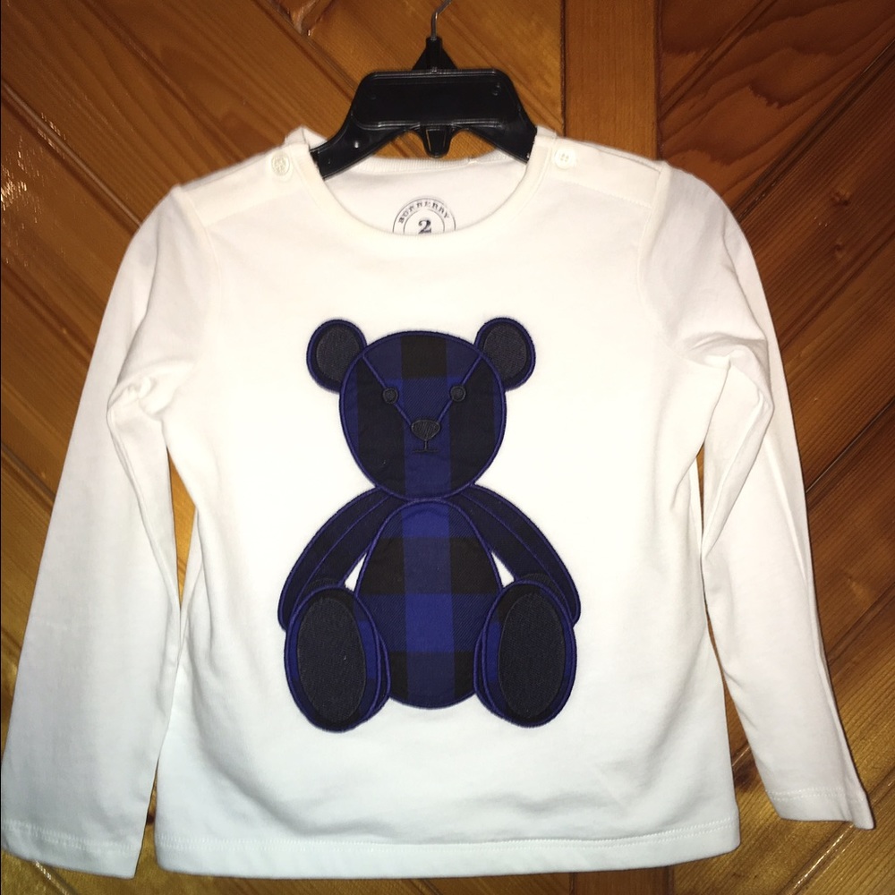 Burberry toddler long sleeved shirt.
